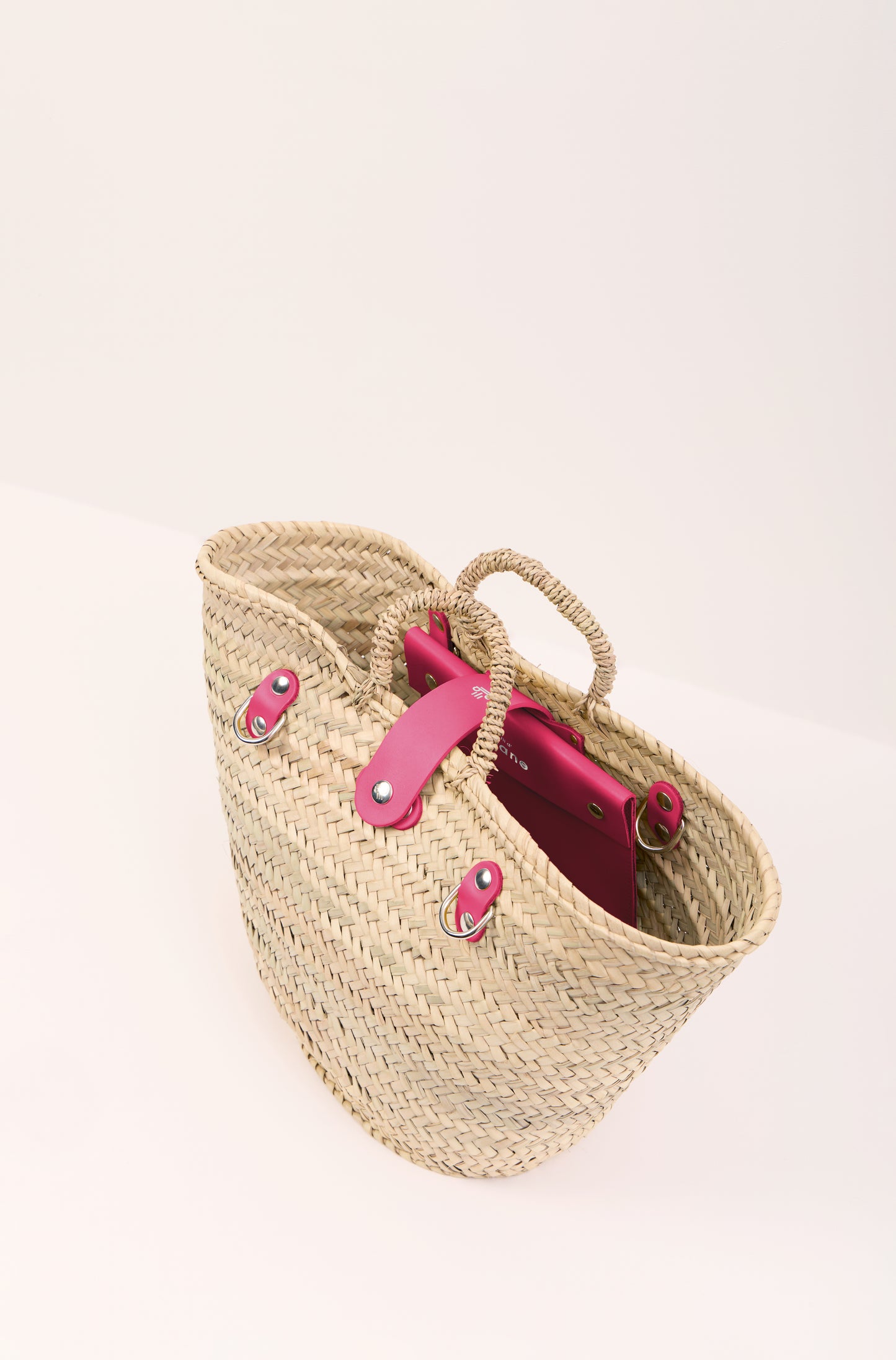 Le Citadin Basket - Size M - Wide white handles