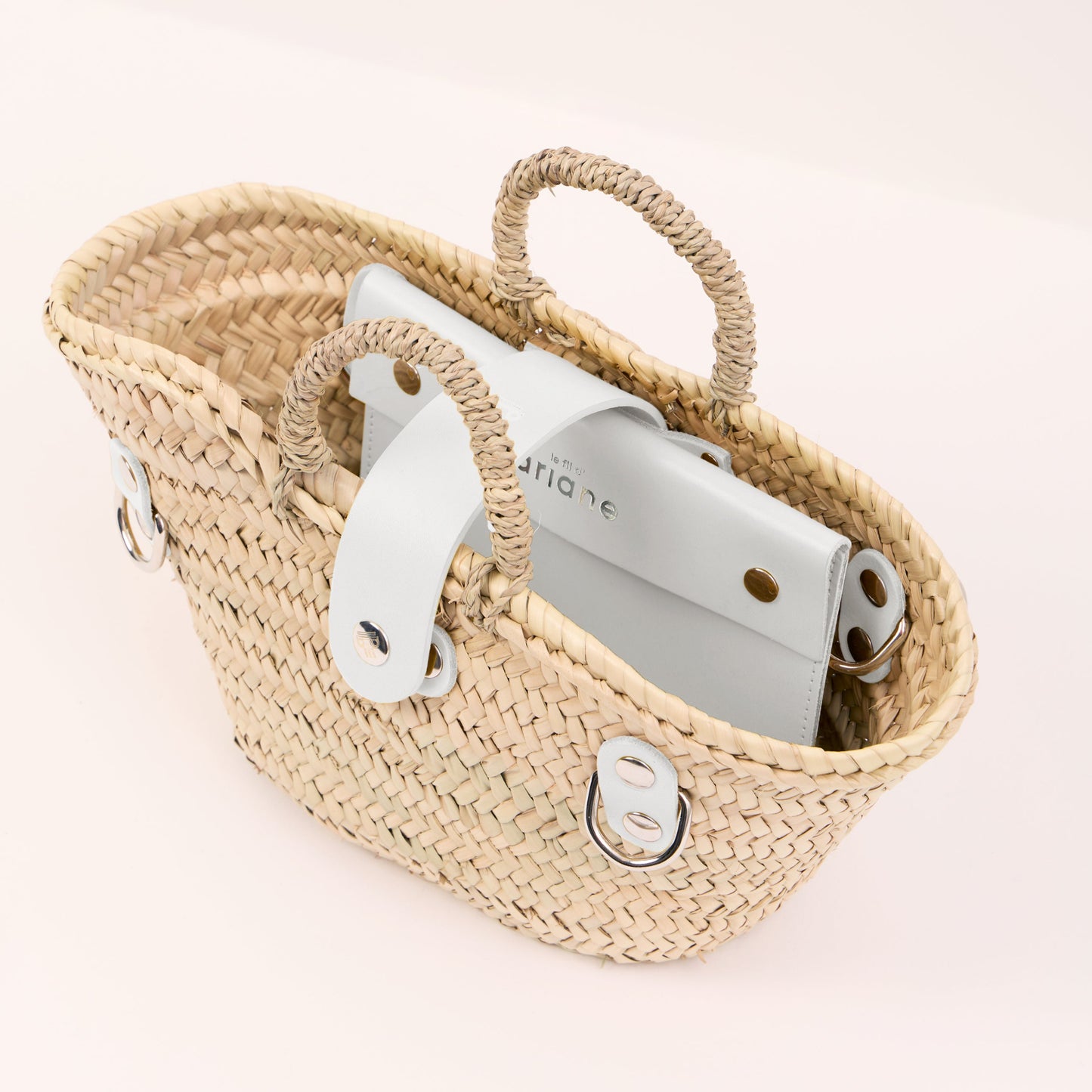 Cesta La mini - Talla XS - Asas anchas blancas