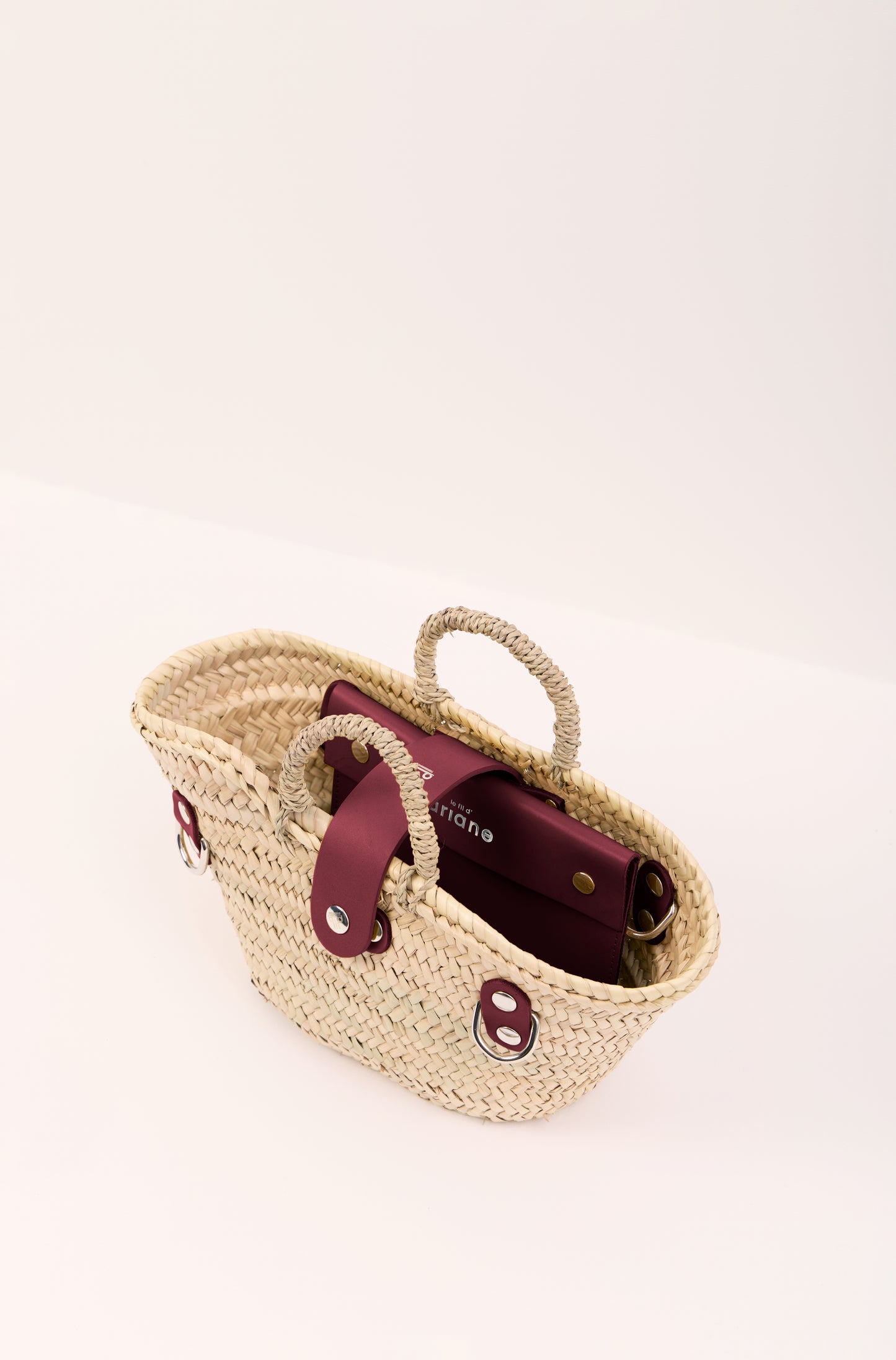 Cesta El mini - Talla XS - Asas anchas Ciruela