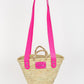 Cesta ESTAS - Talla S - Asas grandes rosa