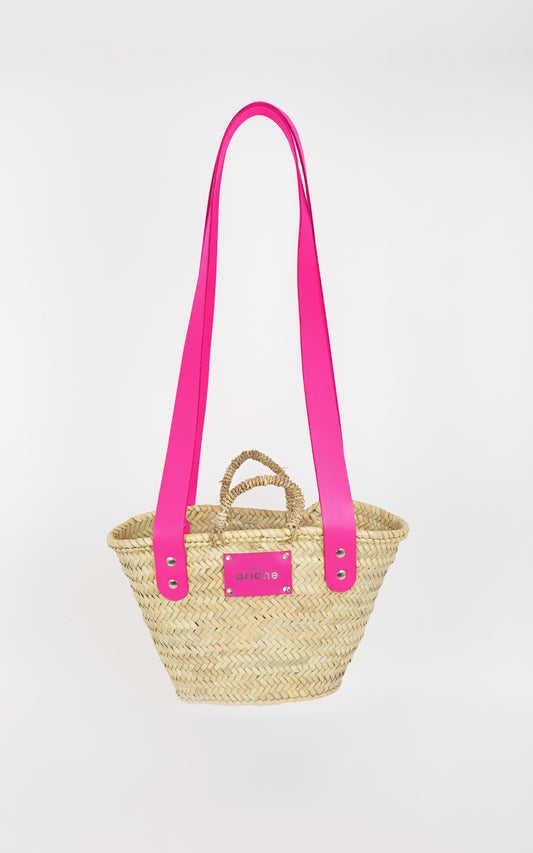 Everyday Basket - Size S - Large pink handles