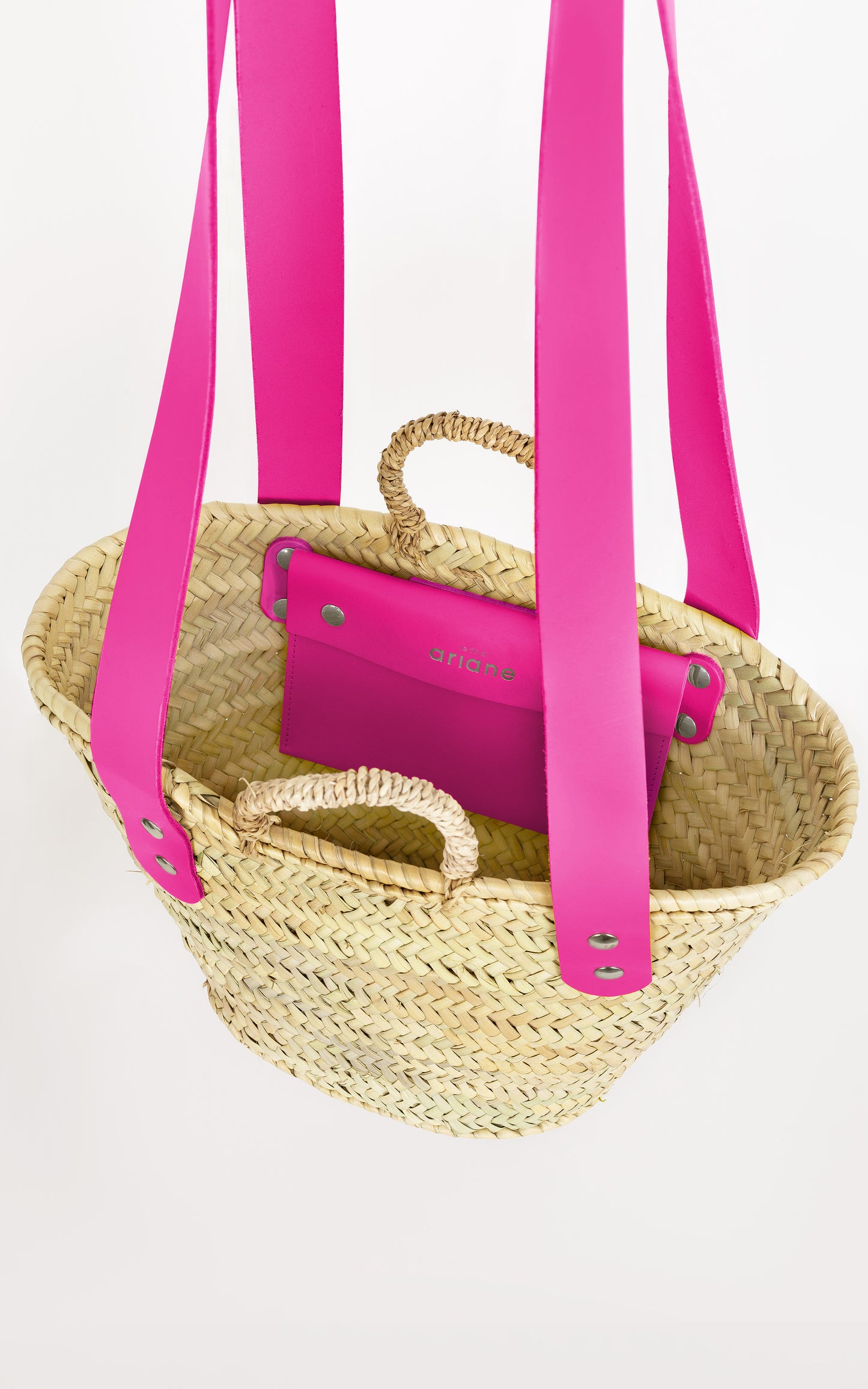 Cesta ESTAS - Talla S - Asas grandes rosa