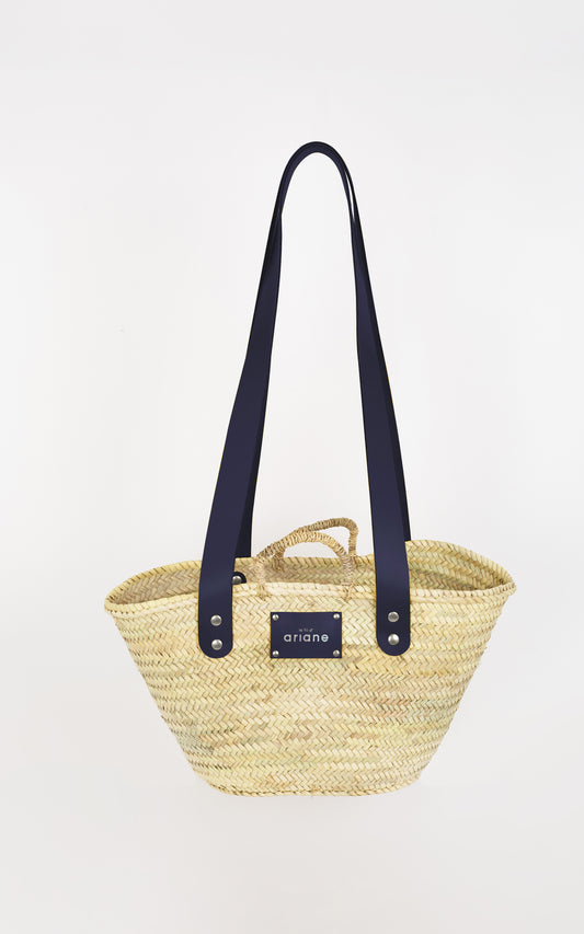 Panier THESEE - Taille M - Anses larges bleu marine