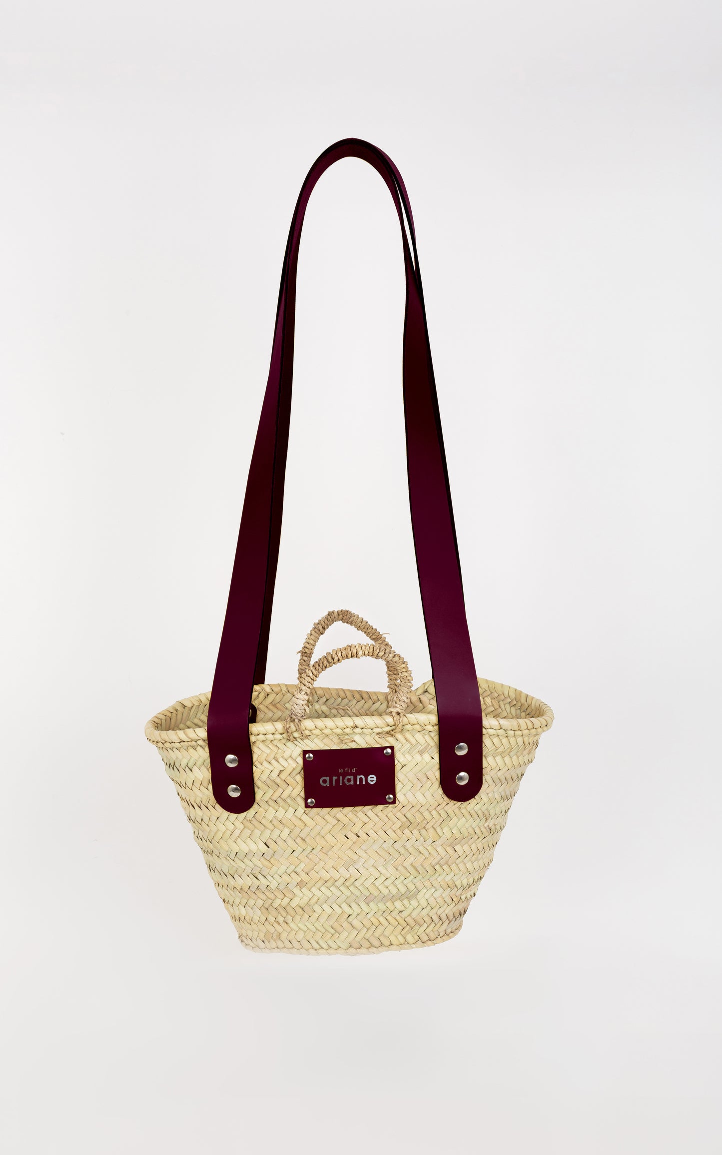 Panier THESEE - Taille S - Anses larges prune