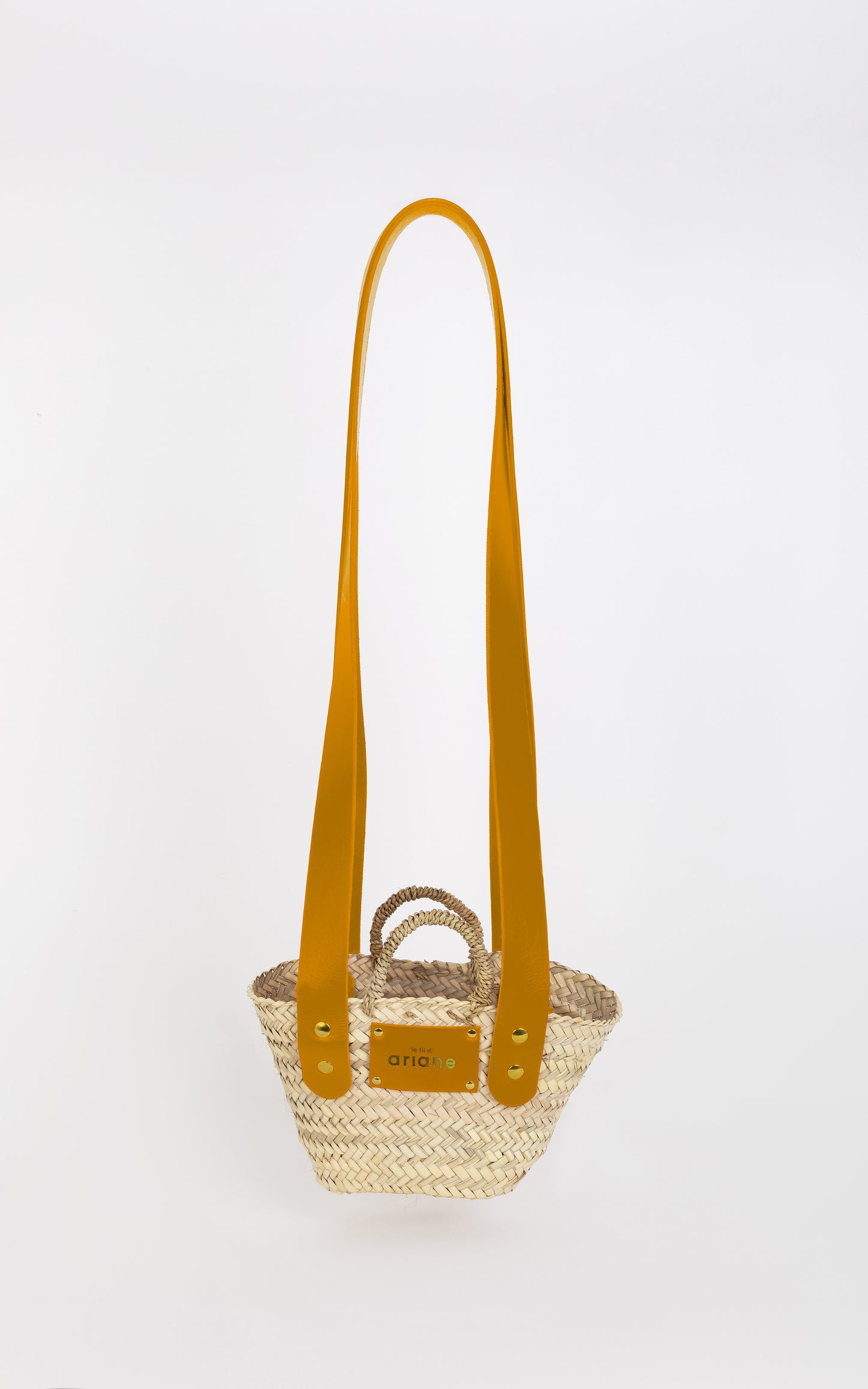 Panier THESEE - Taille XS - Anses larges safran