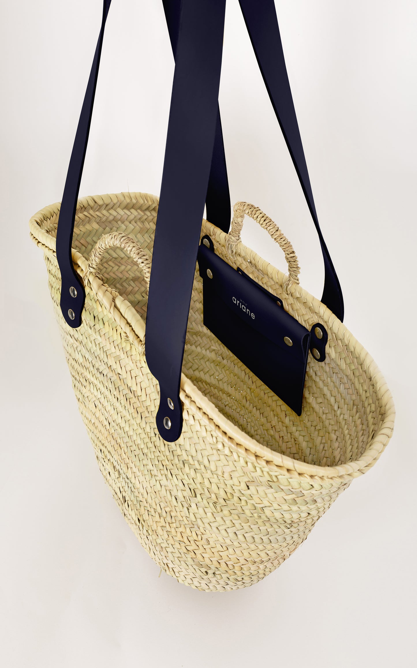Panier THESEE - Taille L - Anses larges Bleu Marine