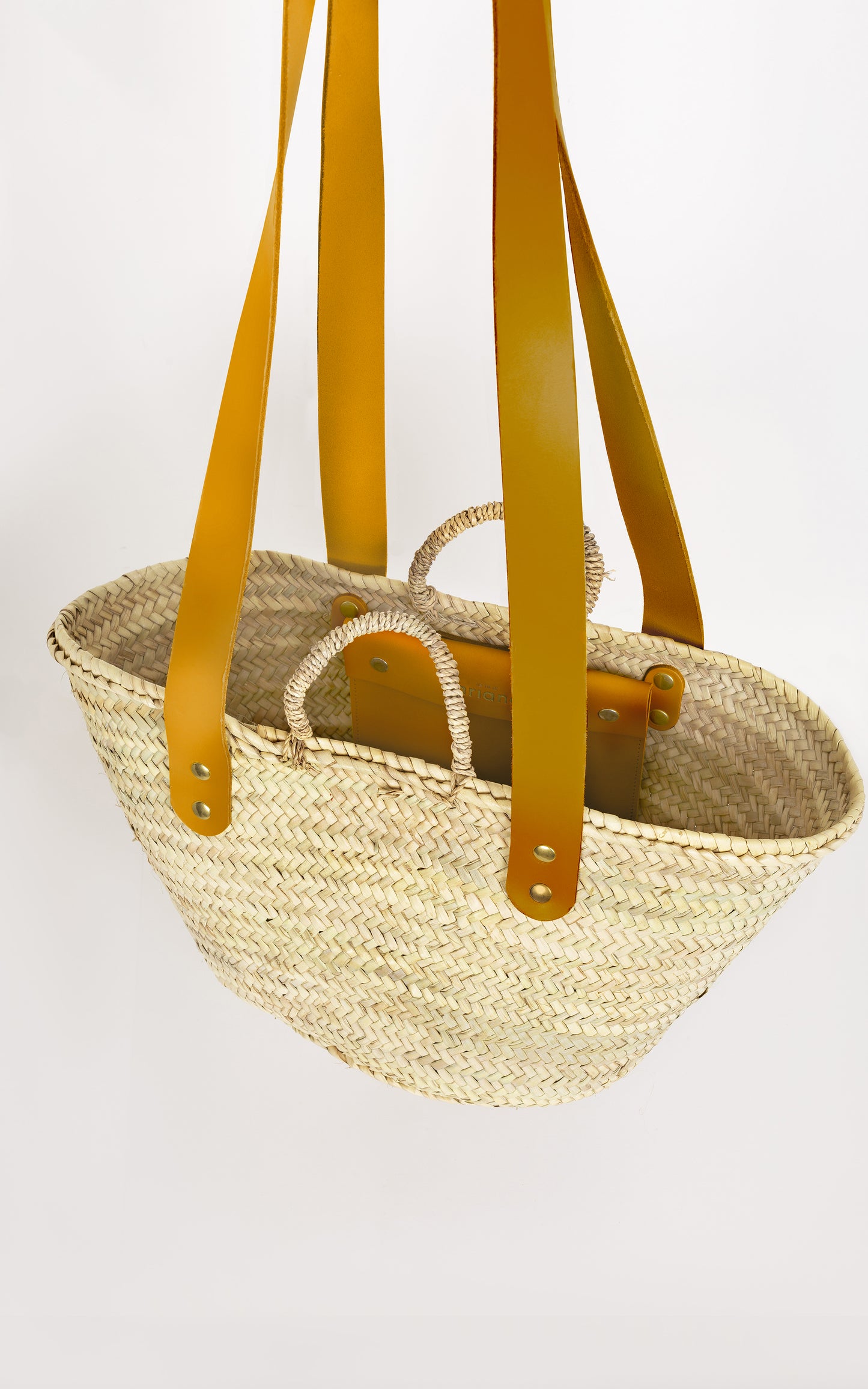 Panier THESEE - Taille M - Anses larges safran