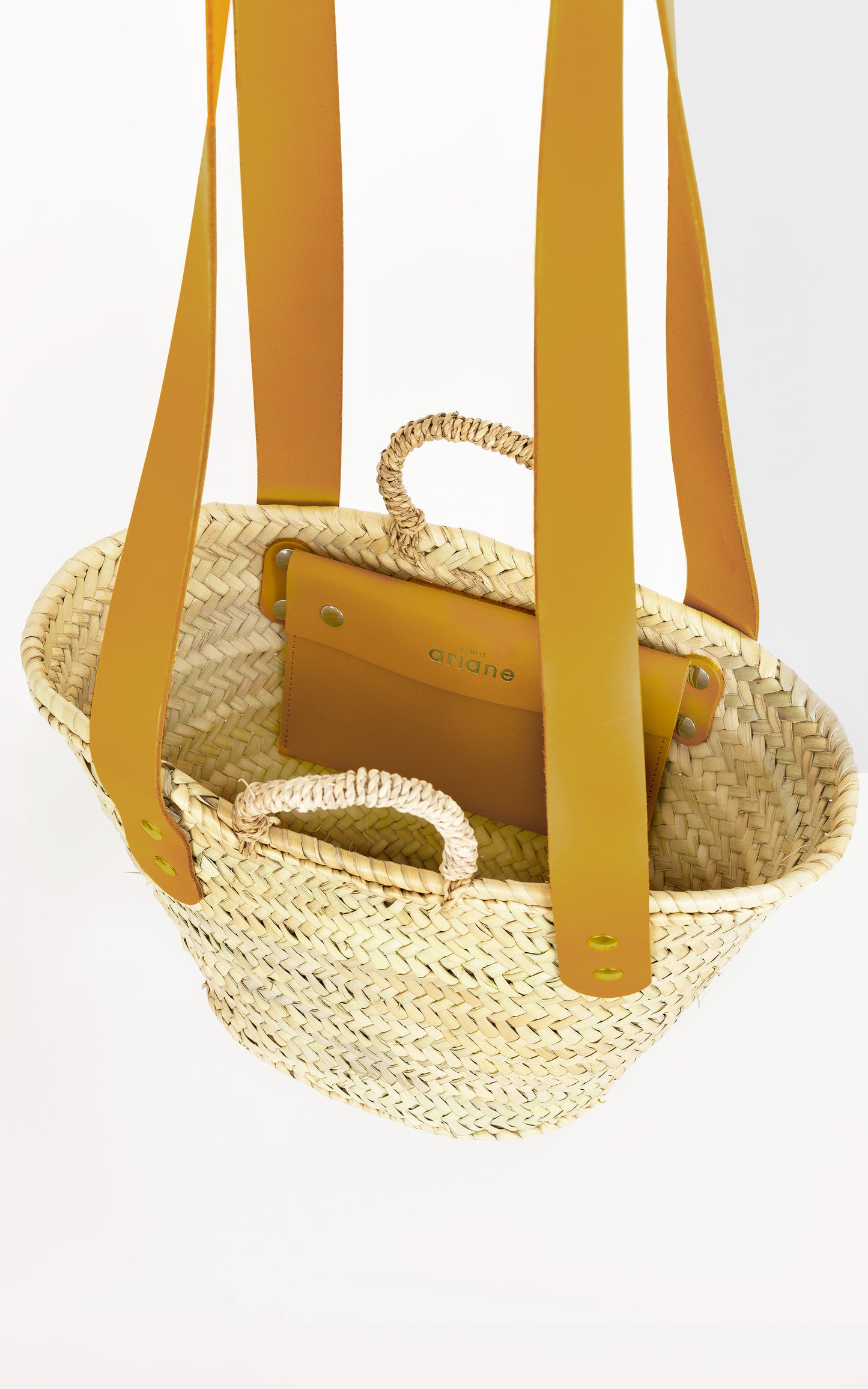 Panier THESEE - Taille S - Anses larges safran