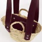 Cesta ESTAS - Talla XS - Asas anchas color ciruela