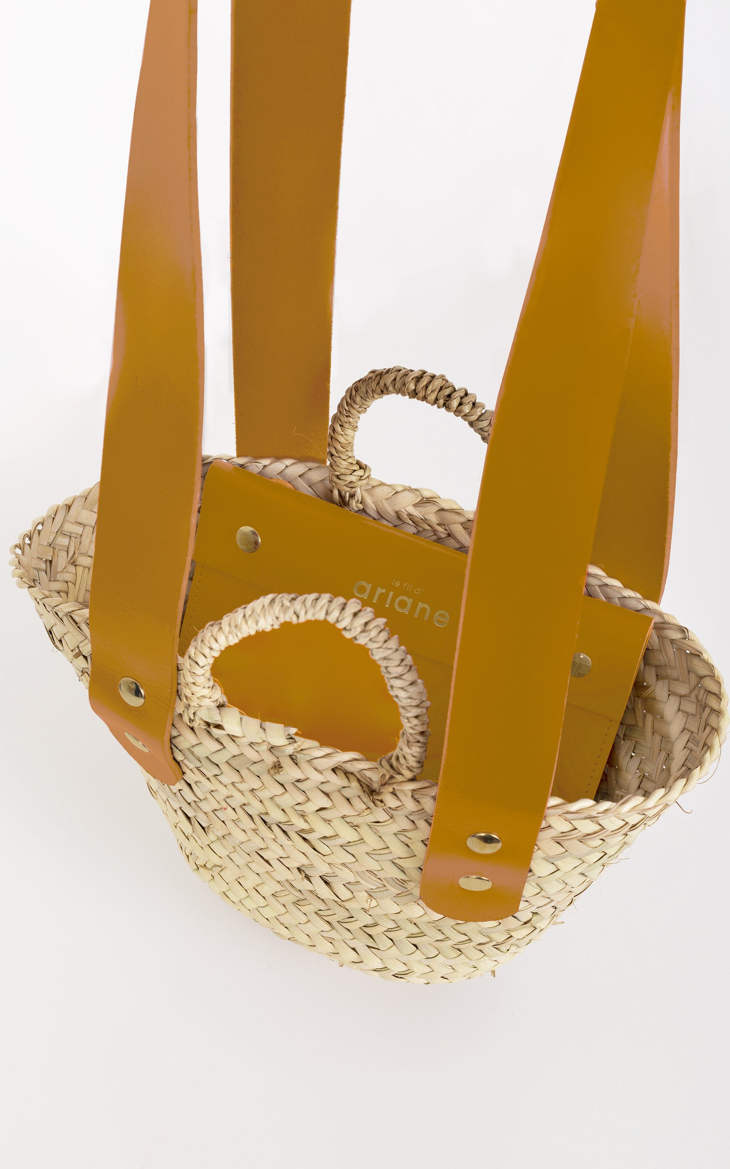 Panier THESEE - Taille XS - Anses larges safran