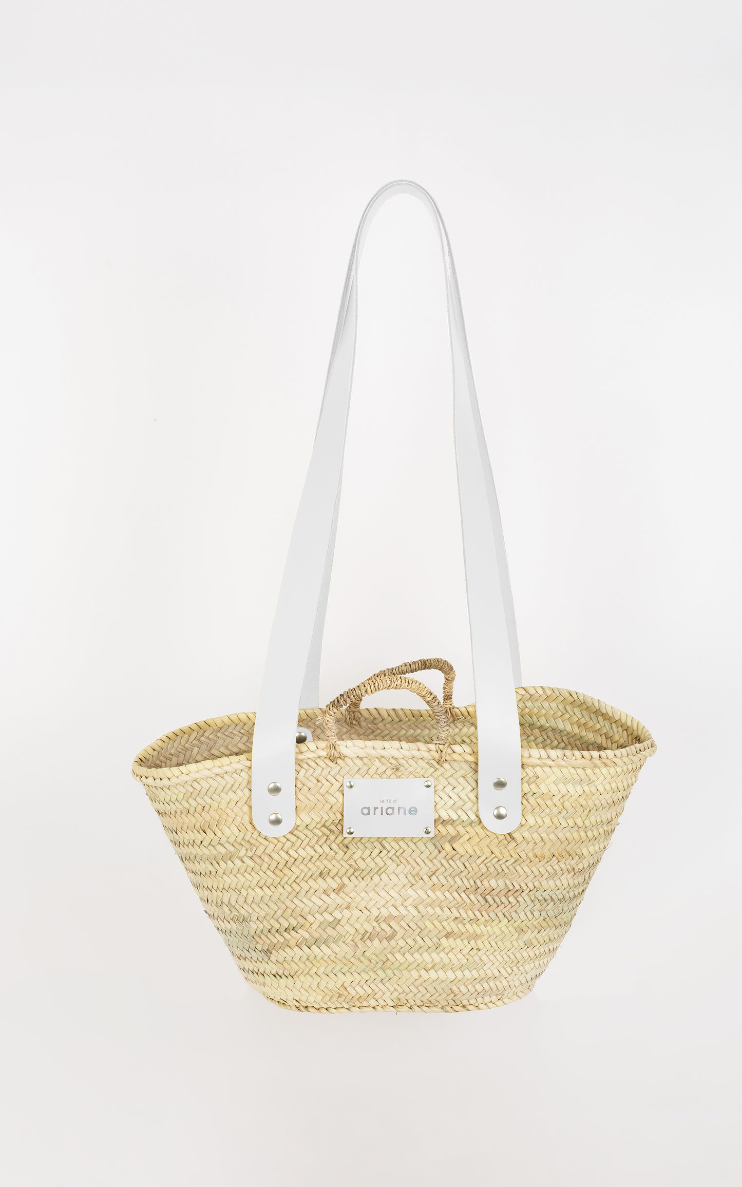 Cesta ESTOS - Talla M - Asas anchas blancas