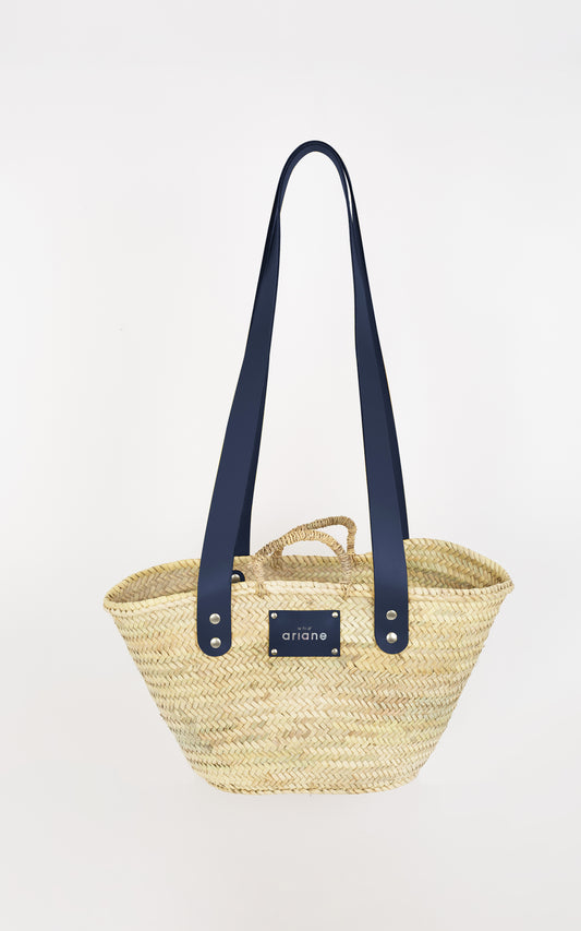 Panier THESEE - Taille M - Anses larges bleu jean