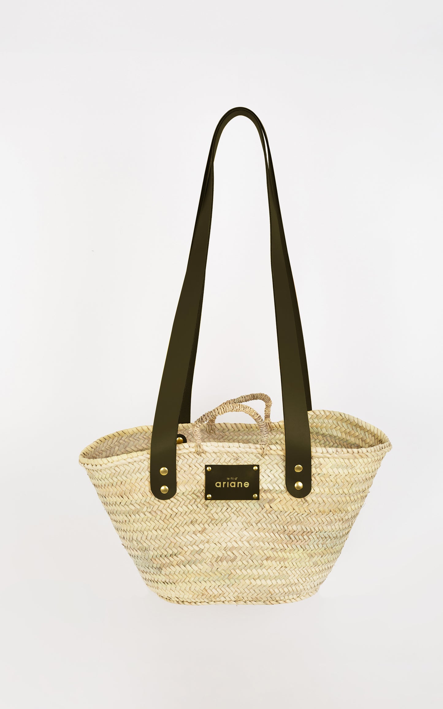 Le Citadin Basket - Size M - Wide khaki handles