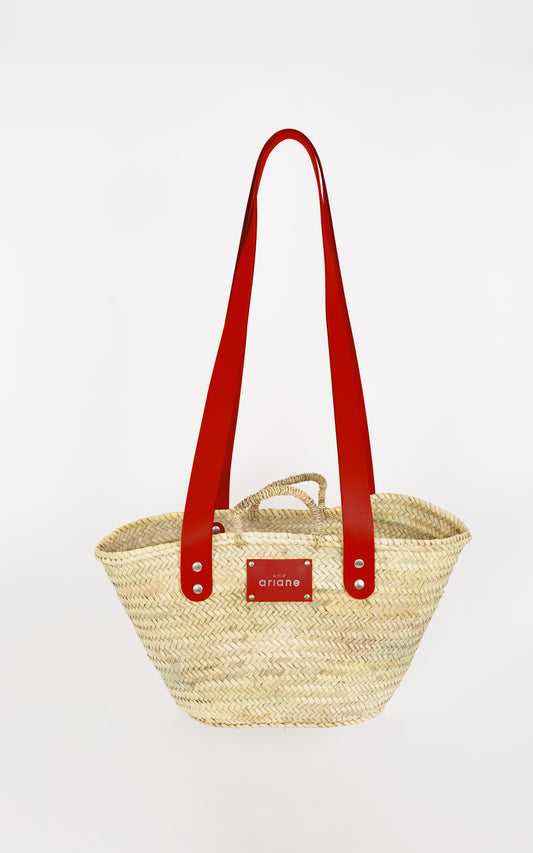Panier THESEE - Taille M - Anses larges rouges