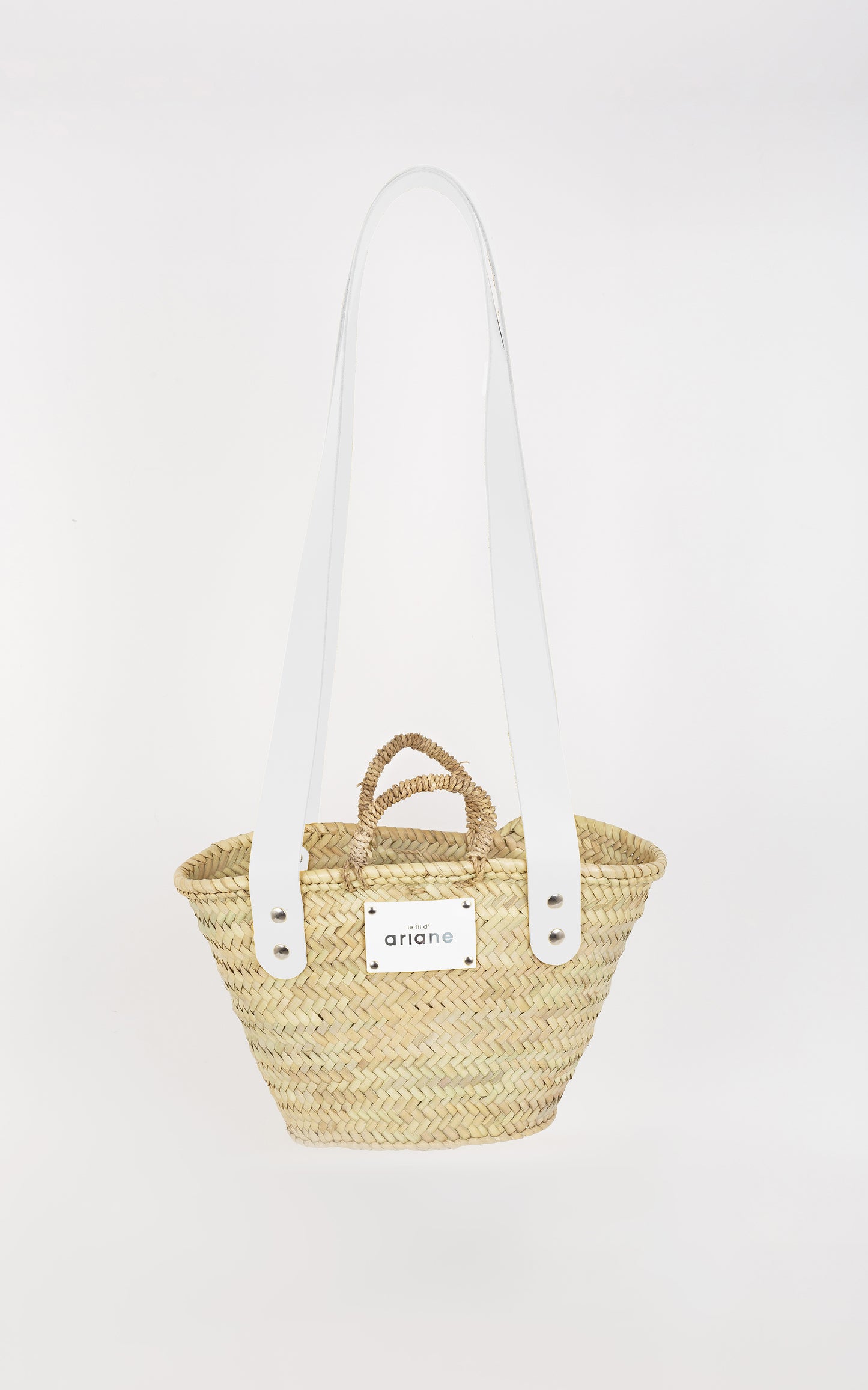 Cesta ESTOS - Talla S - Asas anchas blancas
