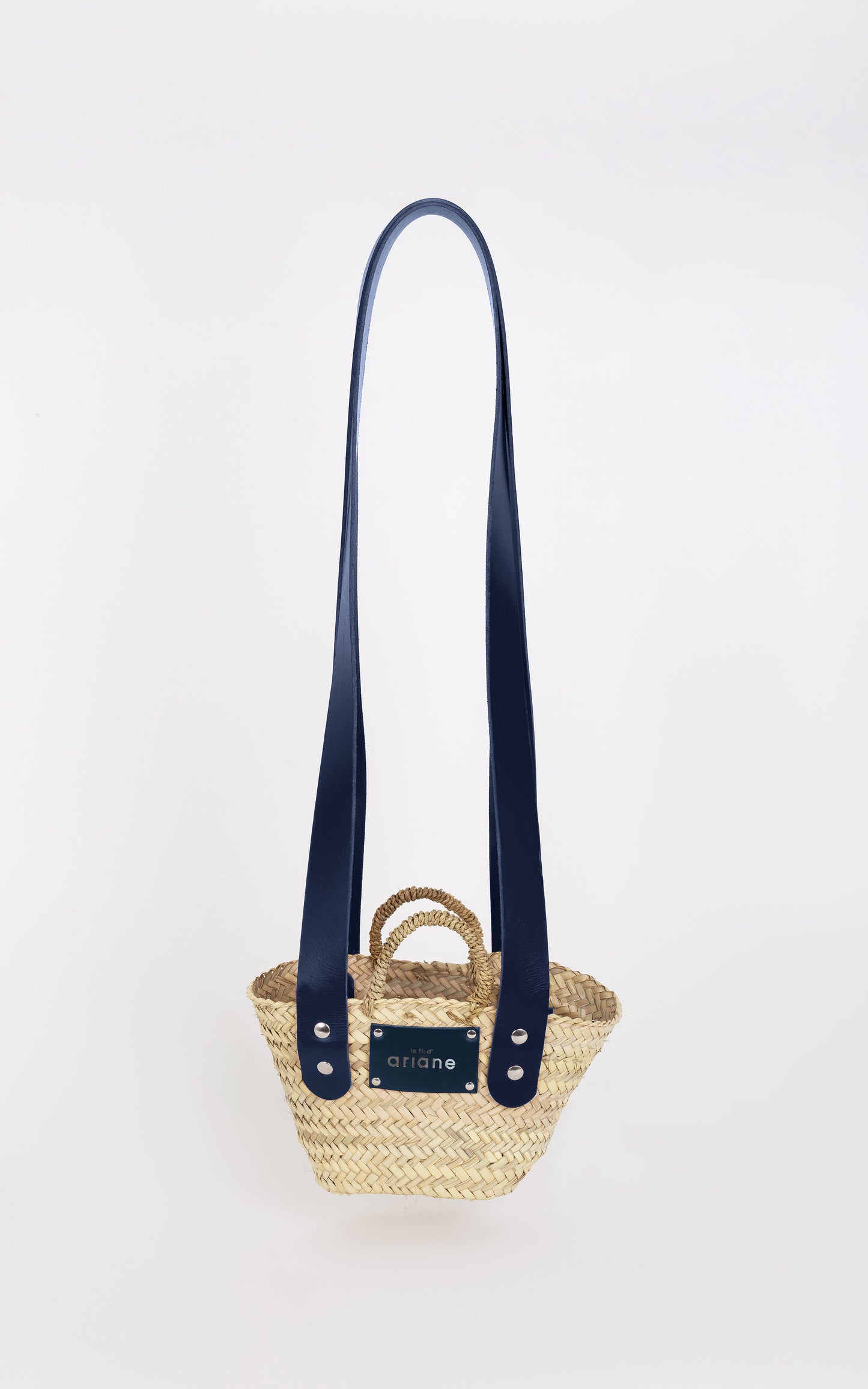 Panier Le mini - Taille XS - Anses larges bleu marine