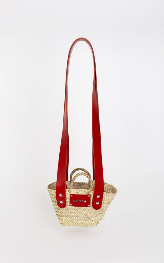 Cesta ESTAS - Talla XS - Asas anchas rojas