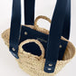 THESEE basket - Size XS - Wide denim blue handles