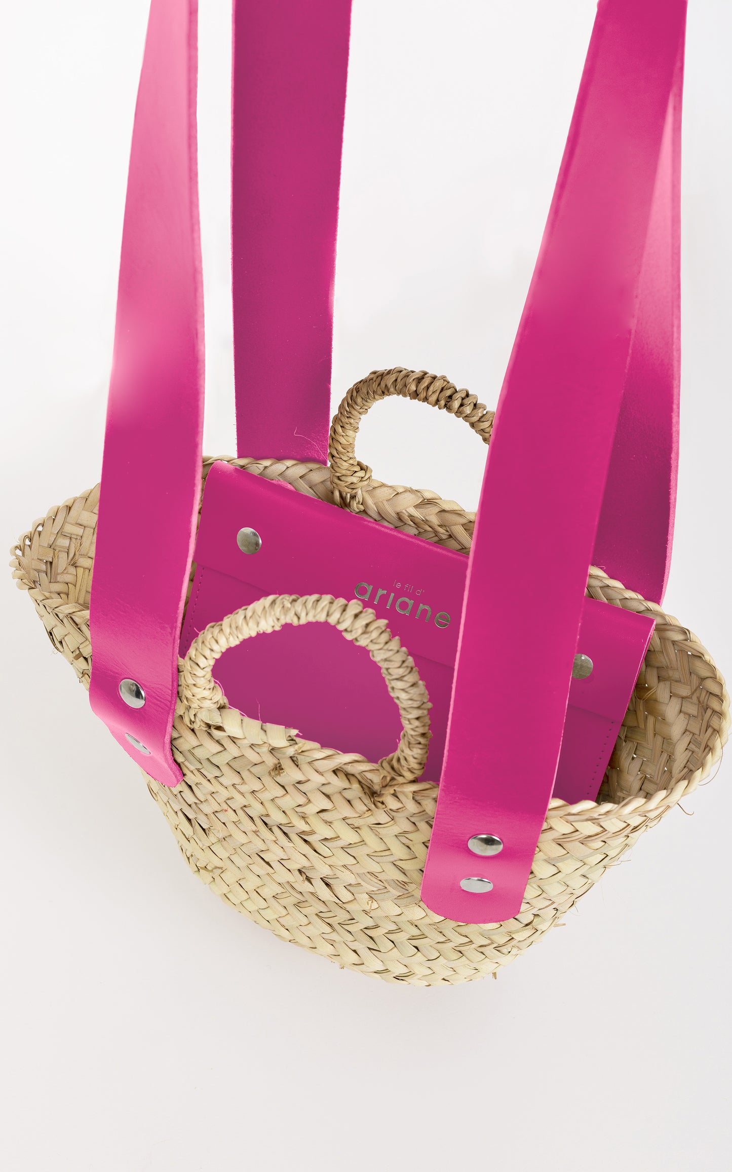 Cesta ESTAS - Talla XS - Asas grandes rosa
