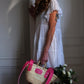 Cesta ESTAS - Talla S - Asas grandes rosa