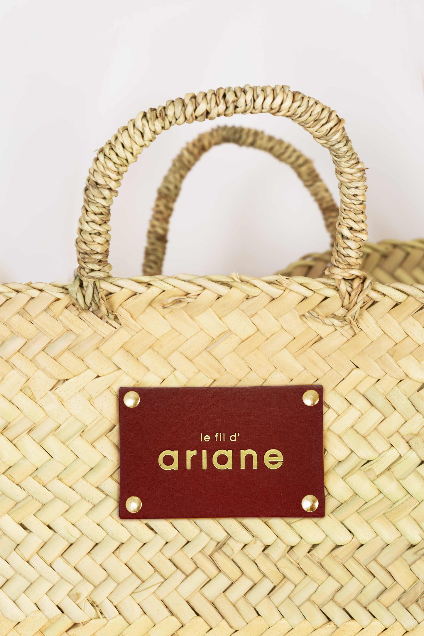 Panier THESEE - Taille XL - Anses larges Bordeaux