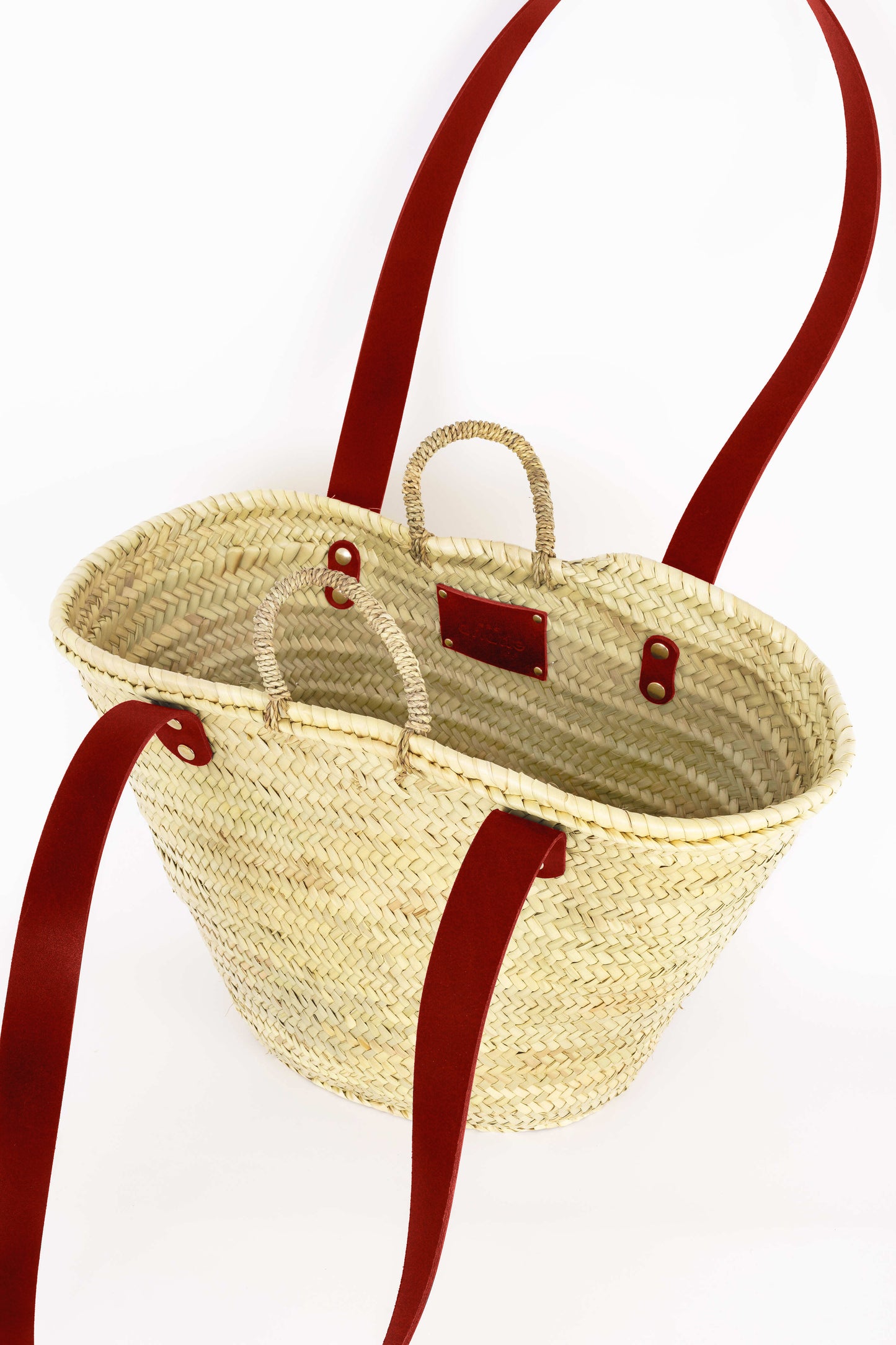 Panier THESEE - Taille L - Anses larges Bordeaux