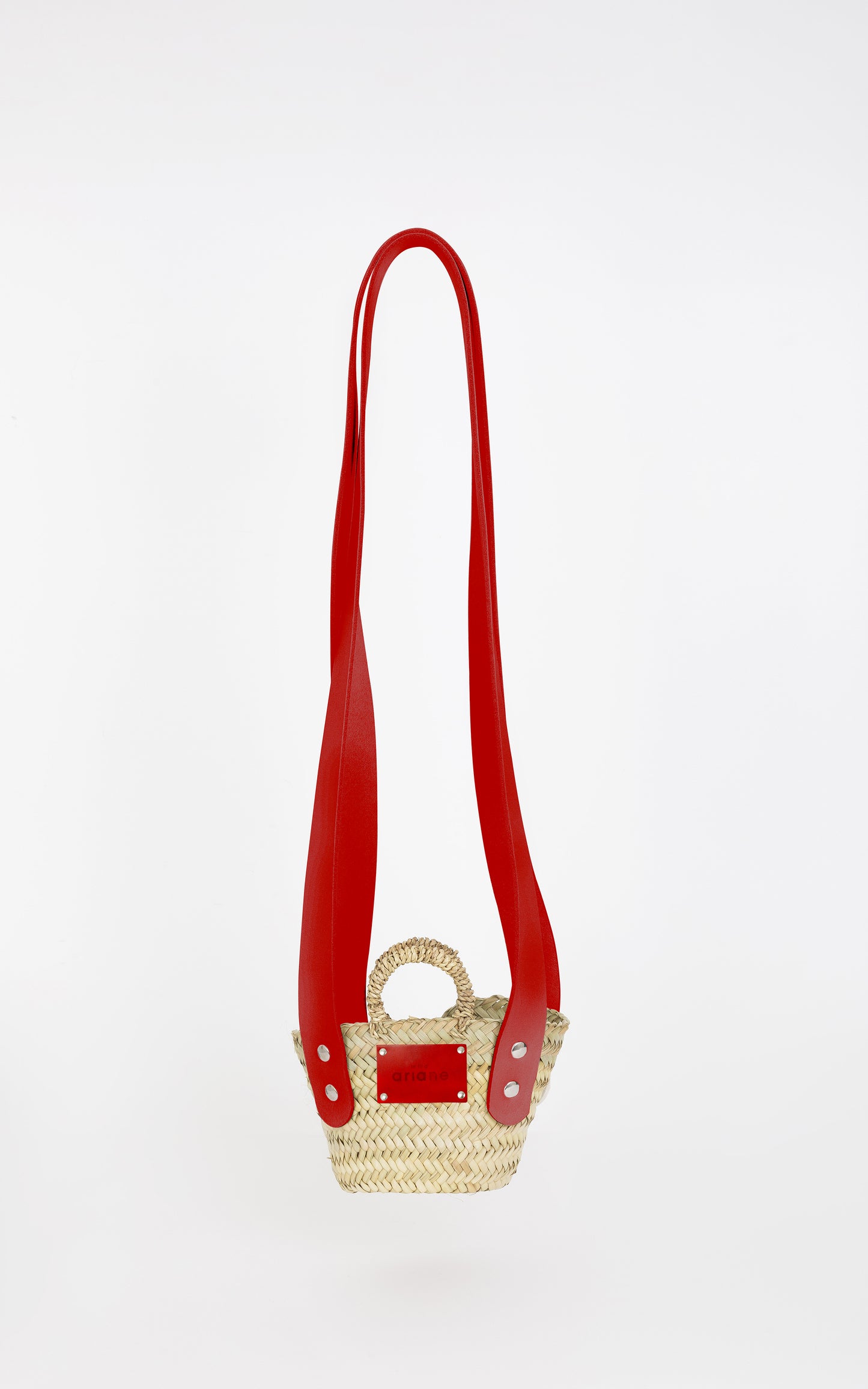 Panier THESEE - Taille XXS - Anses larges rouges